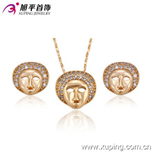 63156 Xuping Lead and nickel safe Alloy fashion jewelry unique style gold jewelry set online wholesale